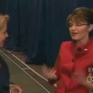 Sarah Palin gets tackled